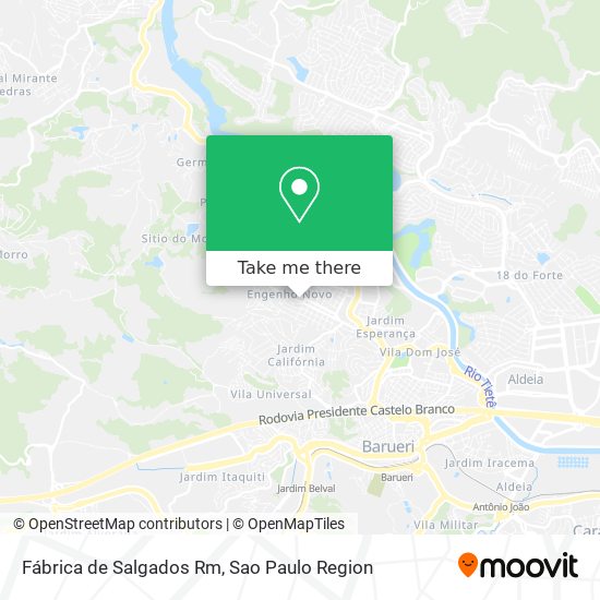 Fábrica de Salgados Rm map