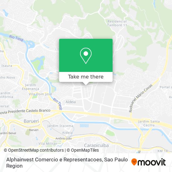 Mapa Alphainvest Comercio e Representacoes