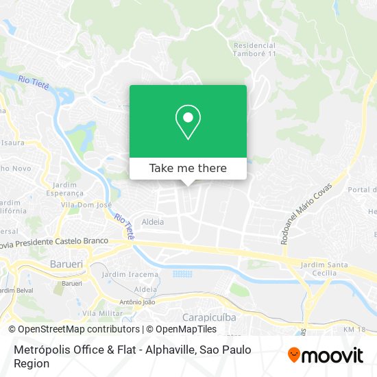 Metrópolis Office & Flat - Alphaville map