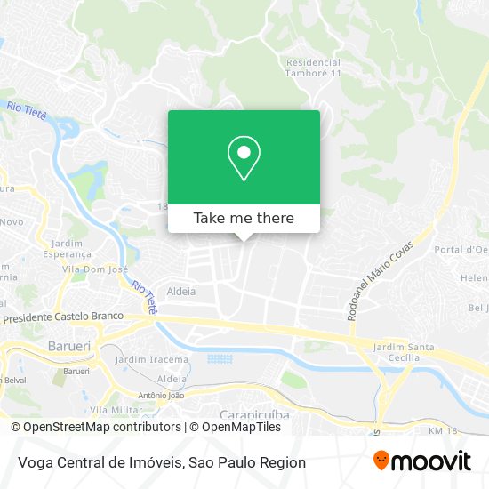 Voga Central de Imóveis map