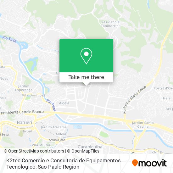 K2tec Comercio e Consultoria de Equipamentos Tecnologico map