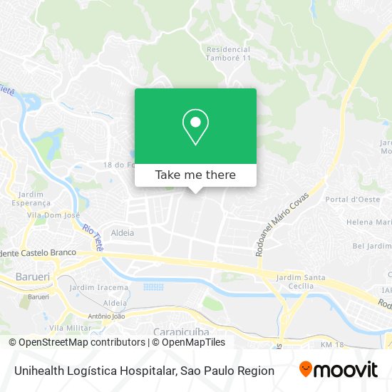 Unihealth Logística Hospitalar map