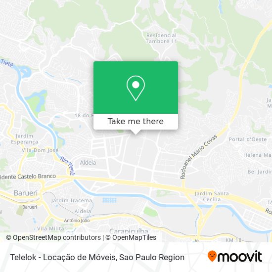 Telelok - Locação de Móveis map