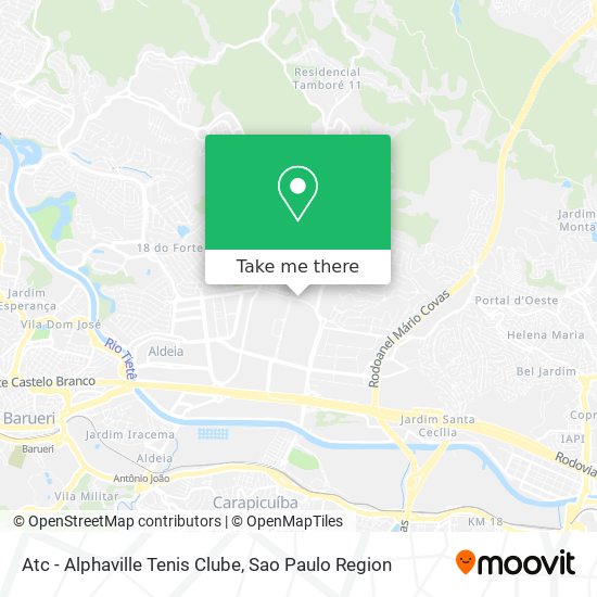 Atc - Alphaville Tenis Clube map