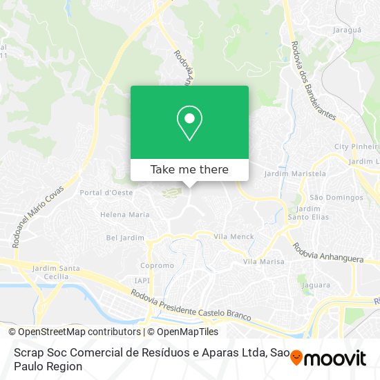 Scrap Soc Comercial de Resíduos e Aparas Ltda map