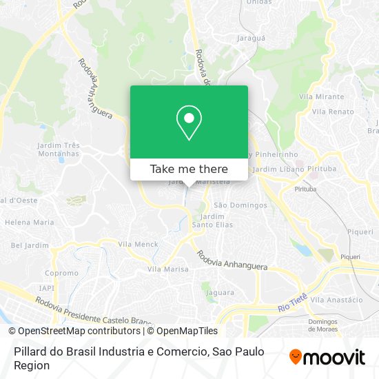 Mapa Pillard do Brasil Industria e Comercio
