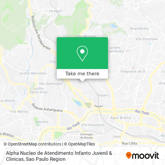 Alpha Nucleo de Atendimento Infanto Juvenil & Clinicas map