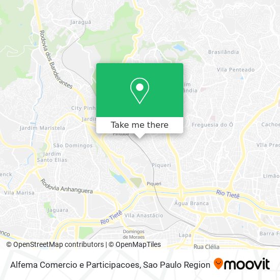 Alfema Comercio e Participacoes map