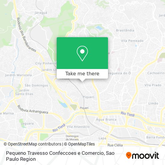 Pequeno Travesso Confeccoes e Comercio map