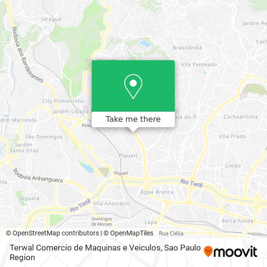 Terwal Comercio de Maquinas e Veiculos map