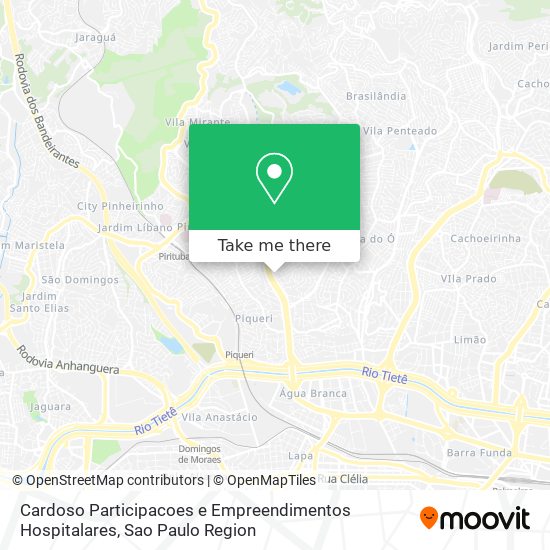 Cardoso Participacoes e Empreendimentos Hospitalares map