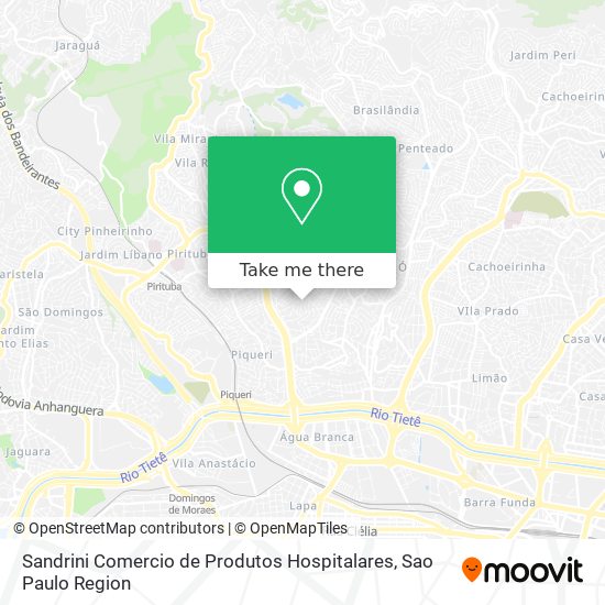 Sandrini Comercio de Produtos Hospitalares map