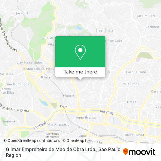 Mapa Gilmar Empreiteira de Mao de Obra Ltda.