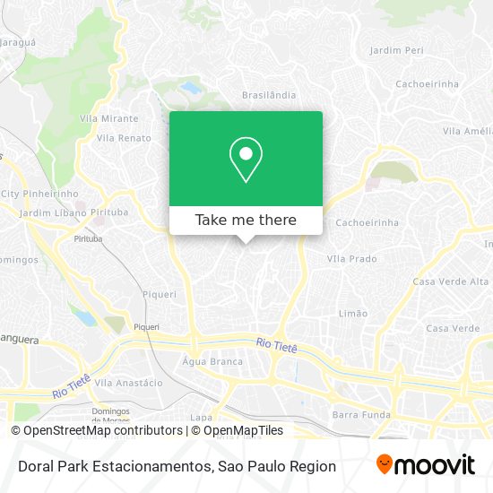 Mapa Doral Park Estacionamentos