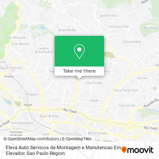 Mapa Eleva Auto Servicos de Montagem e Manutencao Em Elevador