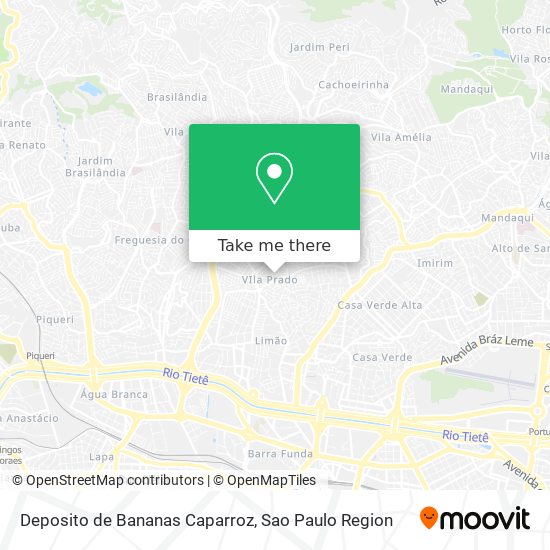 Deposito de Bananas Caparroz map