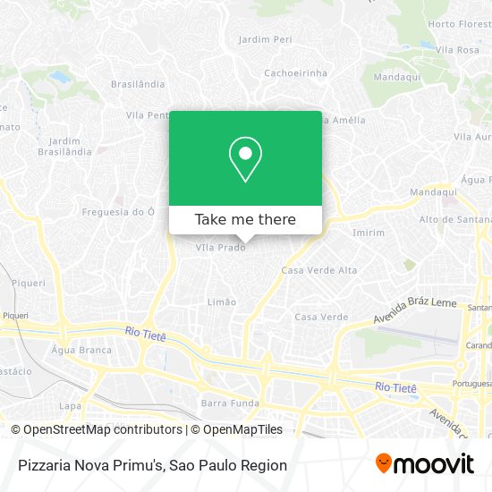 Pizzaria Nova Primu's map
