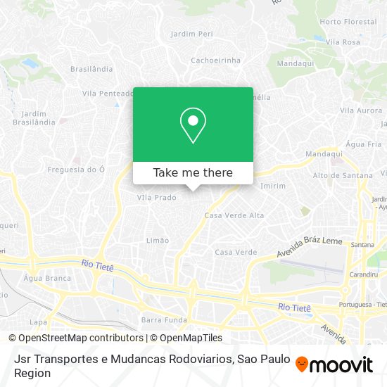 Mapa Jsr Transportes e Mudancas Rodoviarios