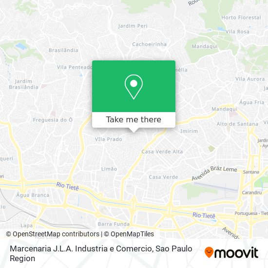 Marcenaria J.L.A. Industria e Comercio map