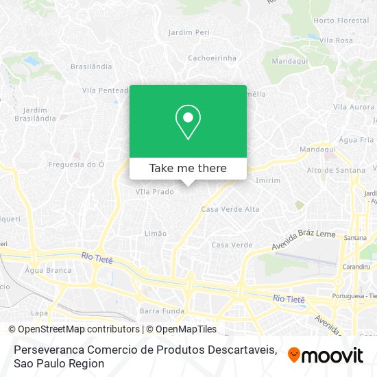 Perseveranca Comercio de Produtos Descartaveis map