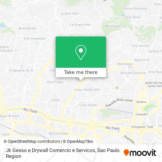 Mapa Jk Gesso e Drywall Comercio e Servicos