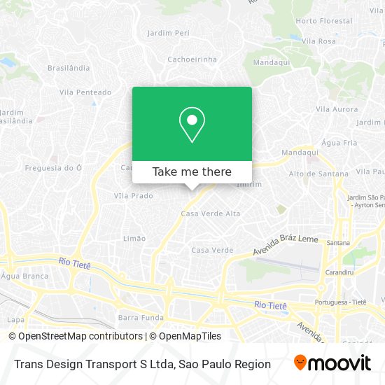 Trans Design Transport S Ltda map