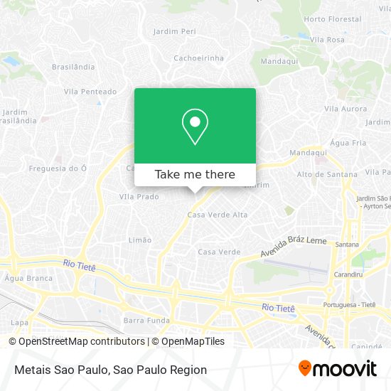 Metais Sao Paulo map