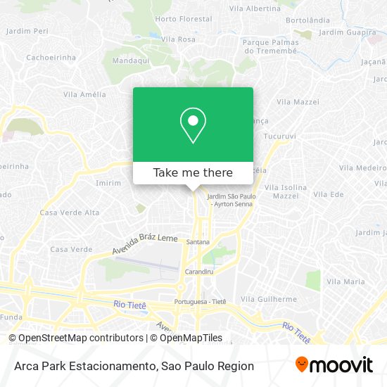 Mapa Arca Park Estacionamento