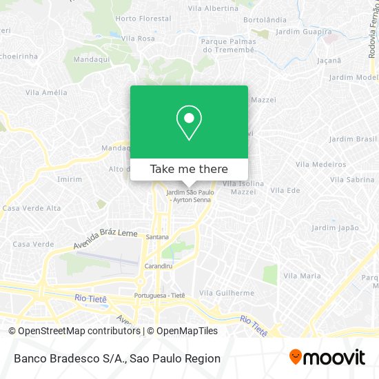 Mapa Banco Bradesco S/A.