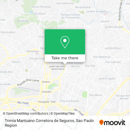 Trimia Mantuano Corretora de Seguros map