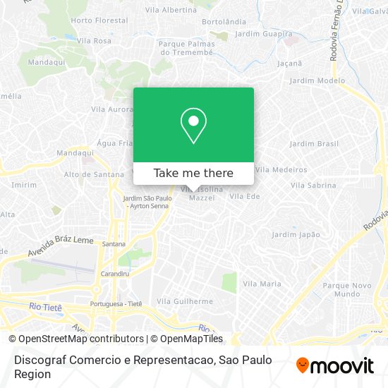 Mapa Discograf Comercio e Representacao