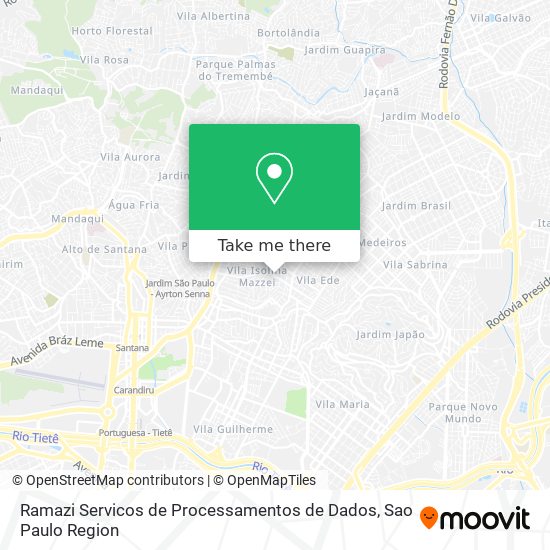 Ramazi Servicos de Processamentos de Dados map