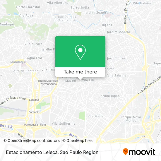 Estacionamento Leleca map
