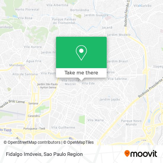 Fidalgo Imóveis map