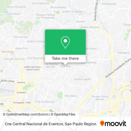 Cne Central Nacional de Eventos map