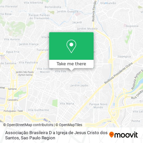 Associação Brasileira D a Igreja de Jesus Cristo dos Santos map