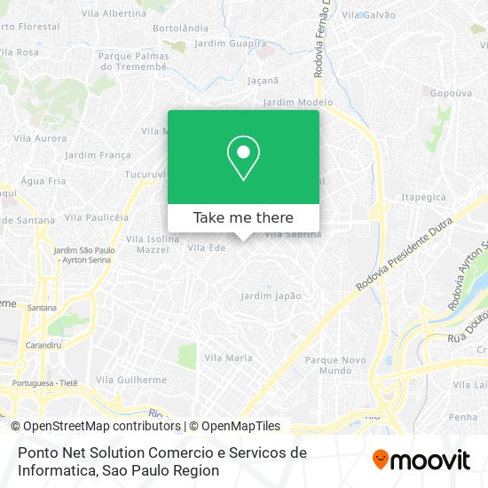 Ponto Net Solution Comercio e Servicos de Informatica map