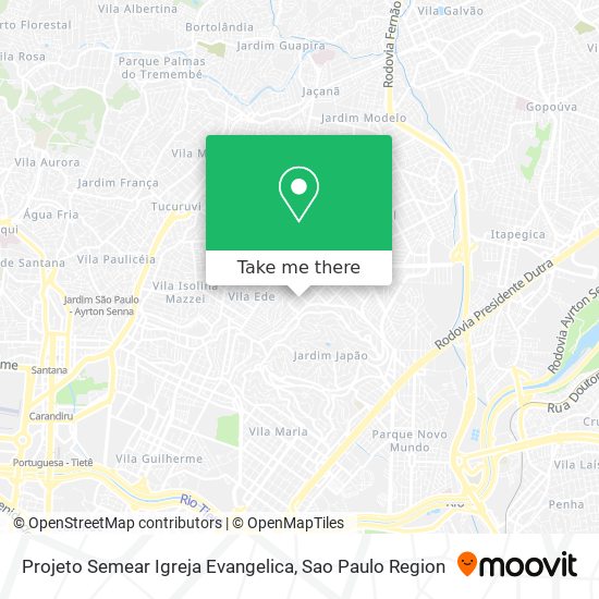 Projeto Semear Igreja Evangelica map