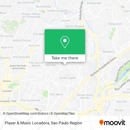 Mapa Player & Music Locadora