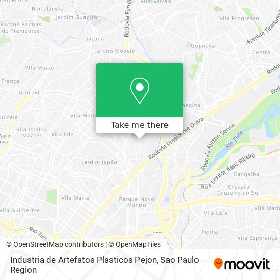 Industria de Artefatos Plasticos Pejon map