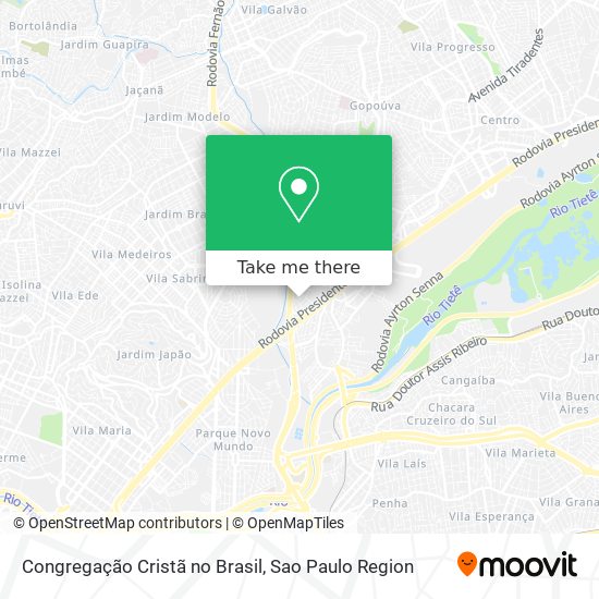 Congregação Cristã no Brasil map