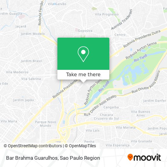 Mapa Bar Brahma Guarulhos
