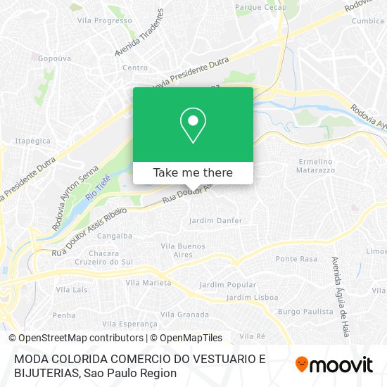 MODA COLORIDA COMERCIO DO VESTUARIO E BIJUTERIAS map