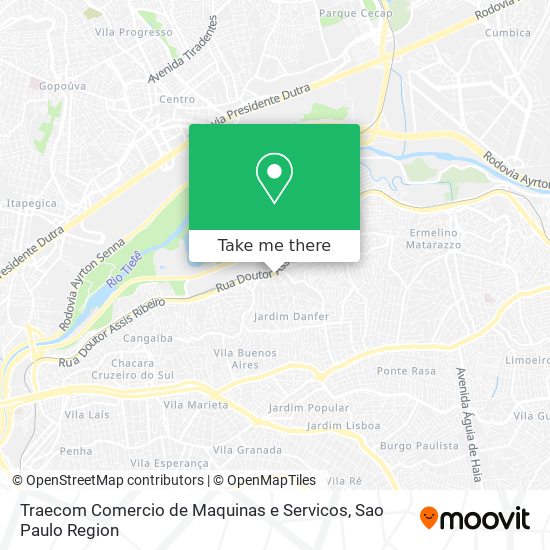 Traecom Comercio de Maquinas e Servicos map