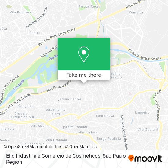 Ello Industria e Comercio de Cosmeticos map