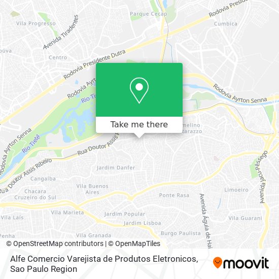 Alfe Comercio Varejista de Produtos Eletronicos map