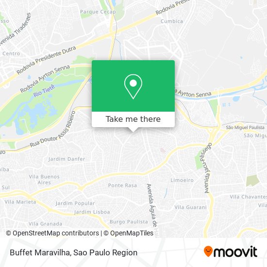 Mapa Buffet Maravilha