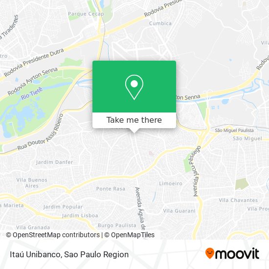 Itaú Unibanco map