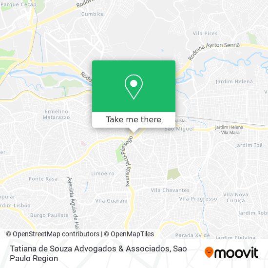 Mapa Tatiana de Souza Advogados & Associados