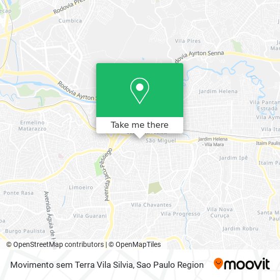 Movimento sem Terra Vila Silvia map